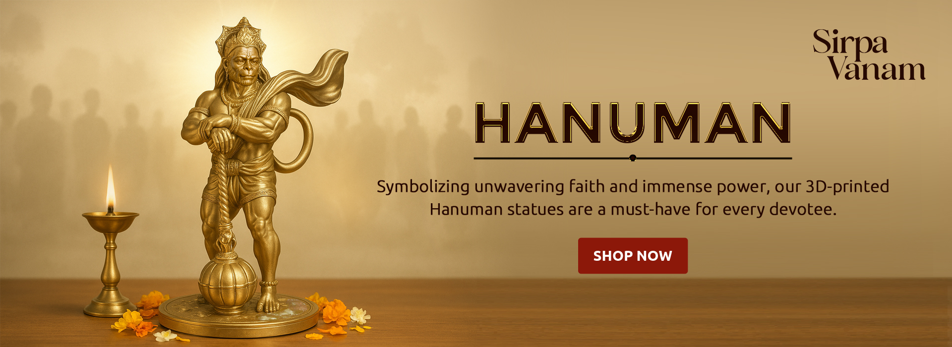 Powerful Standing Hanuman – 3D Idol | Sirpavanam